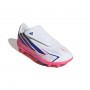 Adidas F50 Hyperfast Club Velcro FG/MG - Branco/Roxo/Rosa